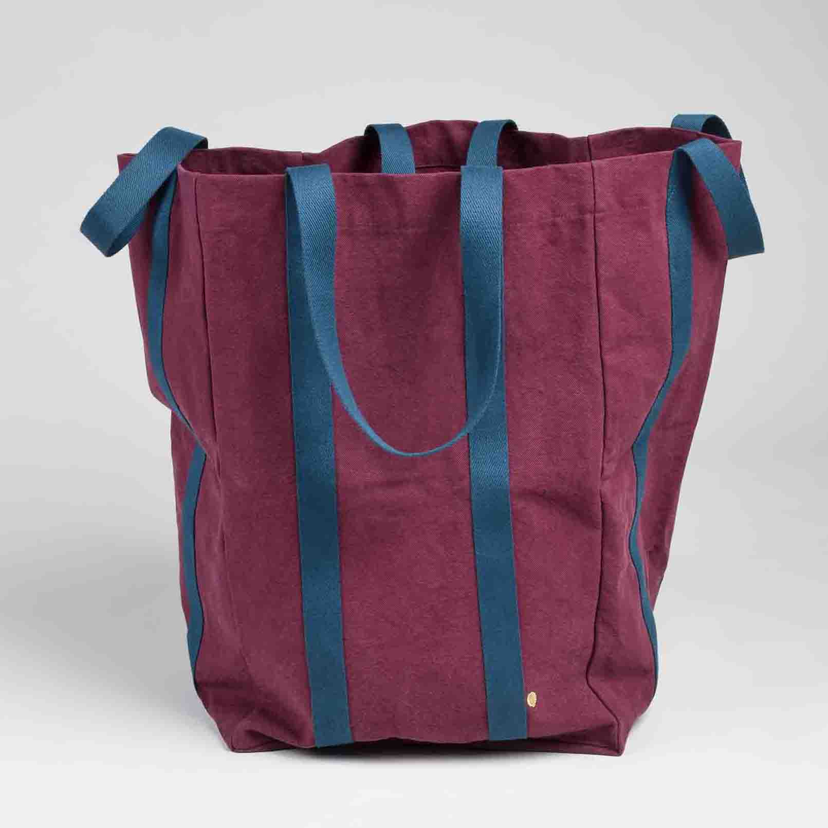Sac maxi Poppins Iona Wine 48 x 33 x 33 La Vallée du blanc Sac maxi Poppins Iona Wine 48 x 33 x 33 Cabas La Vallée du blanc