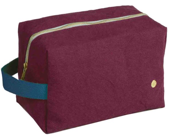 Trousse cube Iona Wine 22 x 14 x 10,5 Trousses cube La Vallée du blanc
