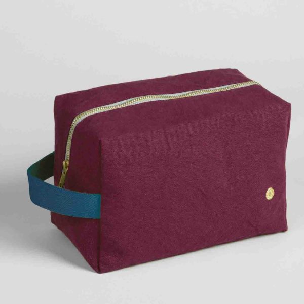 Trousse cube Iona Wine 22 x 14 x 10,5 Trousses cube La Vallée du blanc