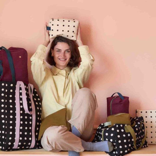 Trousse cube Iona Wine 22 x 14 x 10,5 Trousses cube La Vallée du blanc