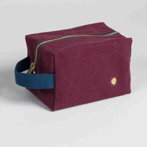 Trousse cube Iona Wine 15,5 x 10 x 10 Trousses cube La Vallée du blanc