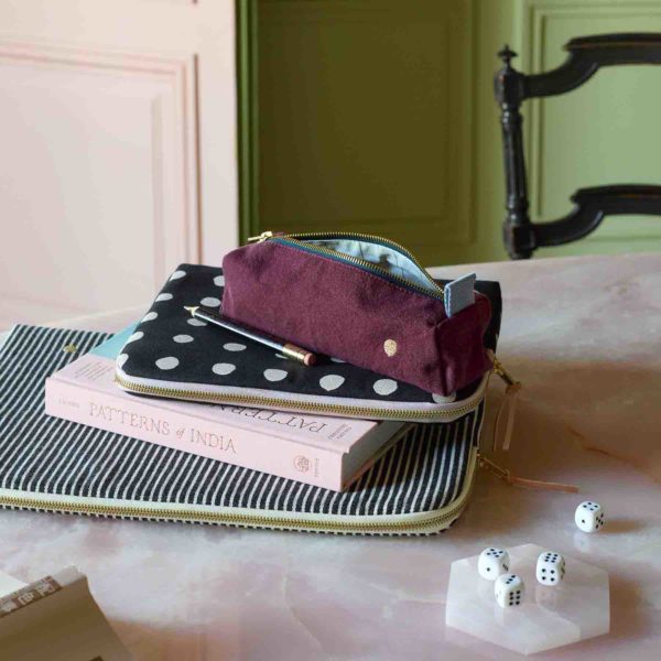 Trousse de bureau Iona Wine 6 x 20 x 6 Trousses de bureau La Vallée du blanc
