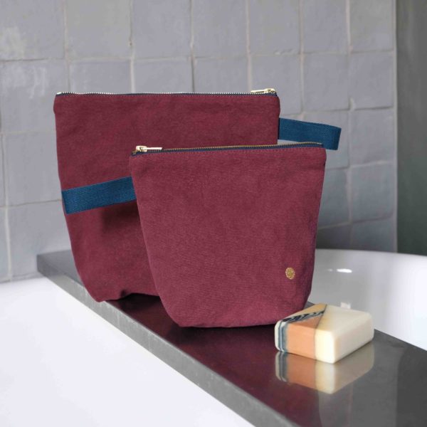 Trousse de toilette Iona Wine 28 x 23 x 10 Trousses de toilette La Vallée du blanc