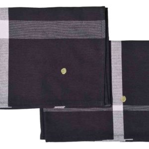 Lot de 2 sets de table La nonna Caviar 40 x 50 x 1 Sets de table La Vallée du blanc