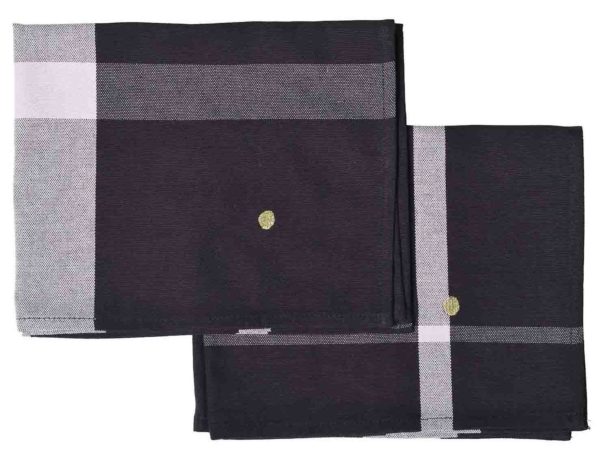 Lot de 2 sets de table La nonna Caviar 40 x 50 x 1 Sets de table La Vallée du blanc