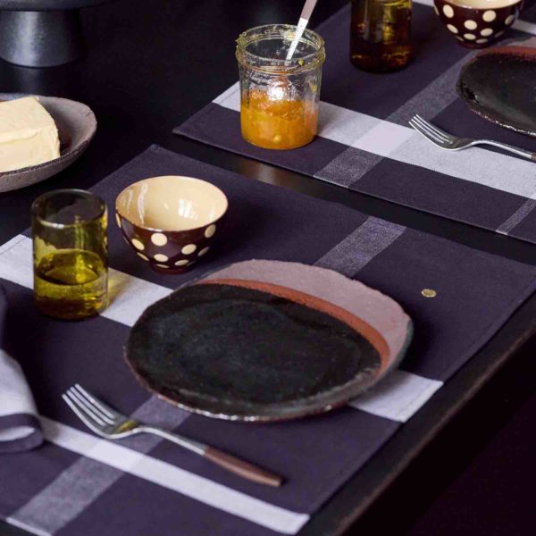 Lot de 2 sets de table La nonna Caviar 40 x 50 x 1 Sets de table La Vallée du blanc