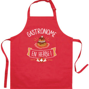 Tablier de cuisine enfant Gastronome recyclé Rouge 52 x 63 Tabliers La Vallée du blanc