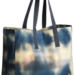Sac cabas Iona Sasha multicolore coton bio Cabas La Vallée du blanc