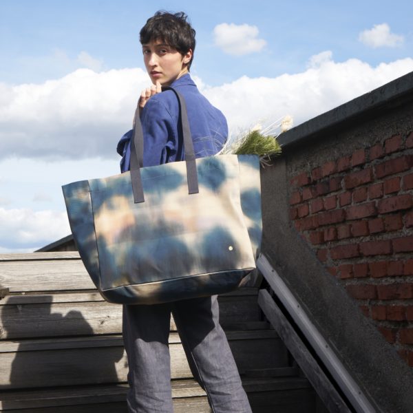 Sac cabas Iona Sasha Multicolore 38 x 46 x 18 Cabas La Vallée du blanc