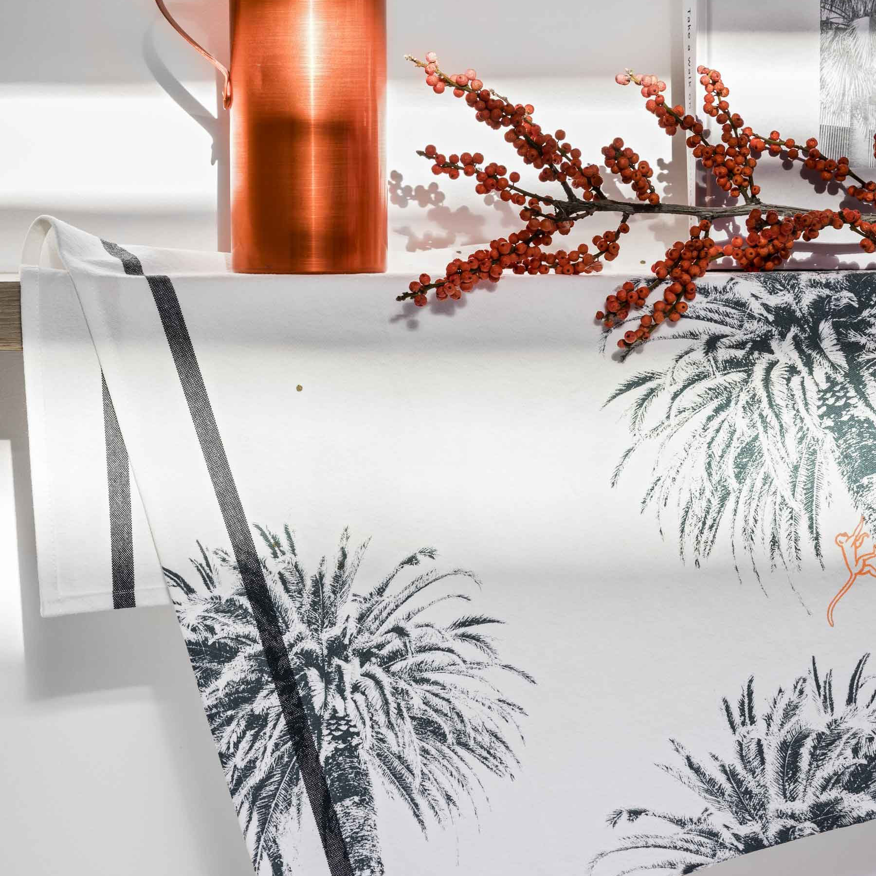 Torchon Pamela Blanc 50 x 70 La Vallée du blanc Torchon Pamela Blanc 50 x 70 Torchons La Vallée du blanc