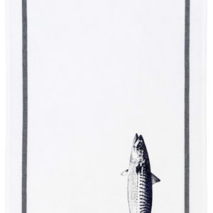 Torchon Maquereau Bright Blue coton bio Torchons La Vallée du blanc