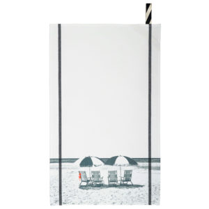 Torchon Dolce Vita Blanc 50 x 70 Torchons La Vallée du blanc