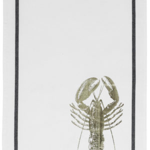 Torchon Homard Or Blanc 50×70 coton bio Torchons La Vallée du blanc