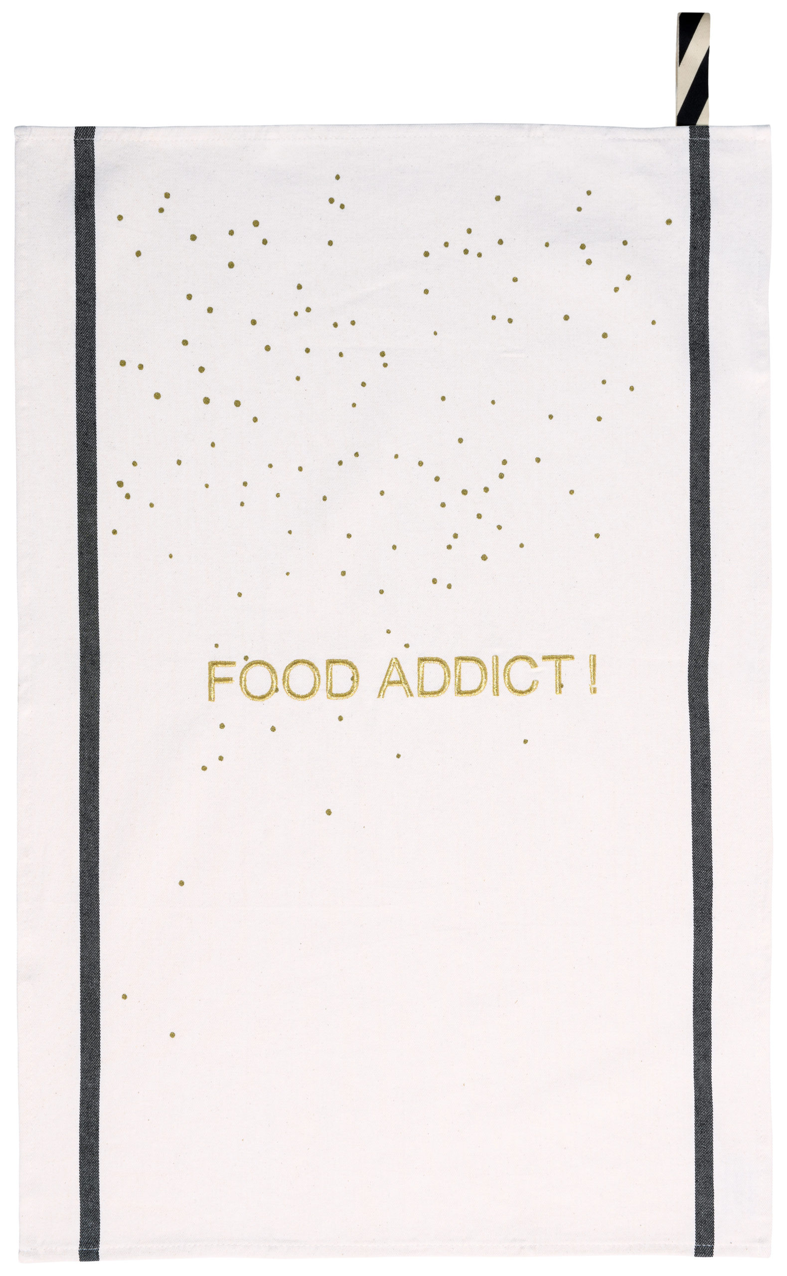 Torchon Food Addict Or Blanc 50 x 70 La Vallée du blanc Torchon Food Addict Or Blanc 50 x 70 Torchons La Vallée du blanc