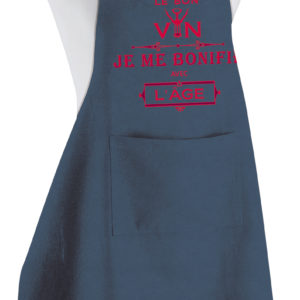 Tablier de cusine Je me bonifie avec l’âge recyclé Rouge Indigo 72 x 90 La Vallée du blanc Tablier de cusine Je me bonifie avec l’âge recyclé Rouge Indigo 72 x 90 Tabliers La Vallée du blanc