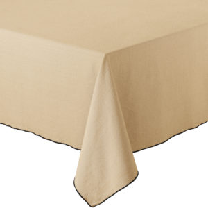 Nappe recyclée Grace Camel 170 x 300 La Vallée du blanc