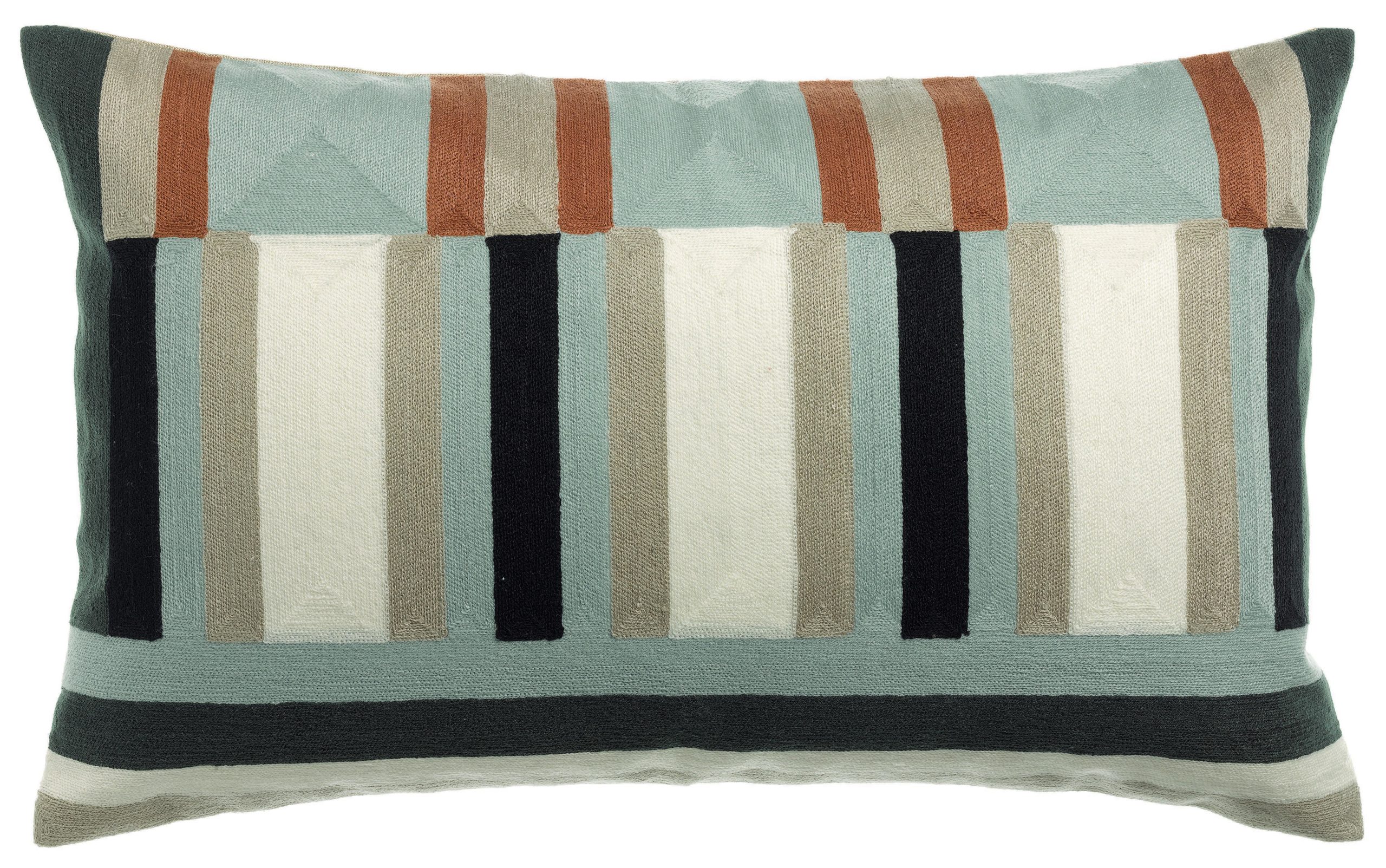 Coussin brodé Jason Cèdre 40 x 65 La Vallée du blanc Coussin brodé Jason Cèdre 40 x 65 Coussins La Vallée du blanc