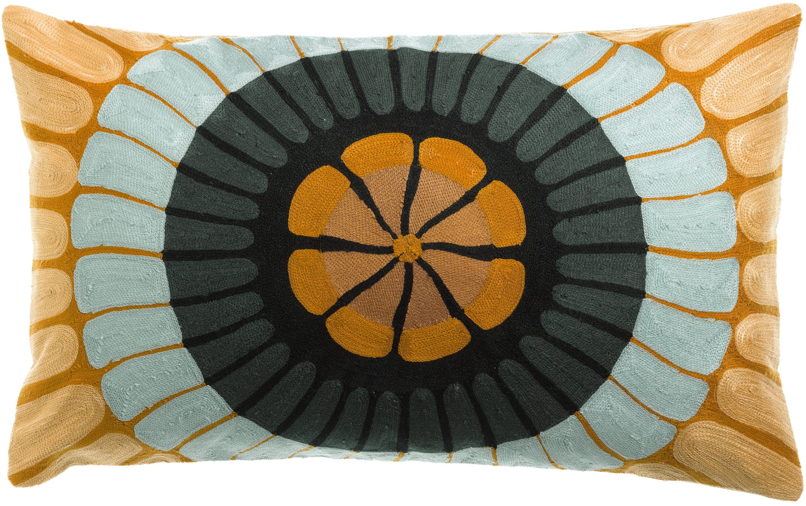 Coussin brodé Zeno Multico 40 x 65 La Vallée du blanc Coussin brodé Zeno Multico 40 x 65 Coussins La Vallée du blanc