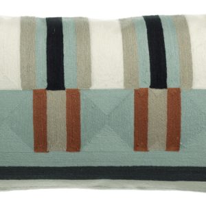 Coussin brodé Jason Cèdre 30 x 50 Coussins La Vallée du blanc