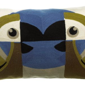 Coussin brodé Loro Ciel 30 x 50 Coussins La Vallée du blanc