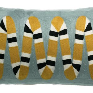 Coussin brodé Yoka Ciel 30 x 50 Coussins La Vallée du blanc