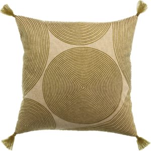 Coussin brodé Tito Naturel 45 x 45 La Vallée du blanc Coussin brodé Tito Naturel 45 x 45 Coussins La Vallée du blanc