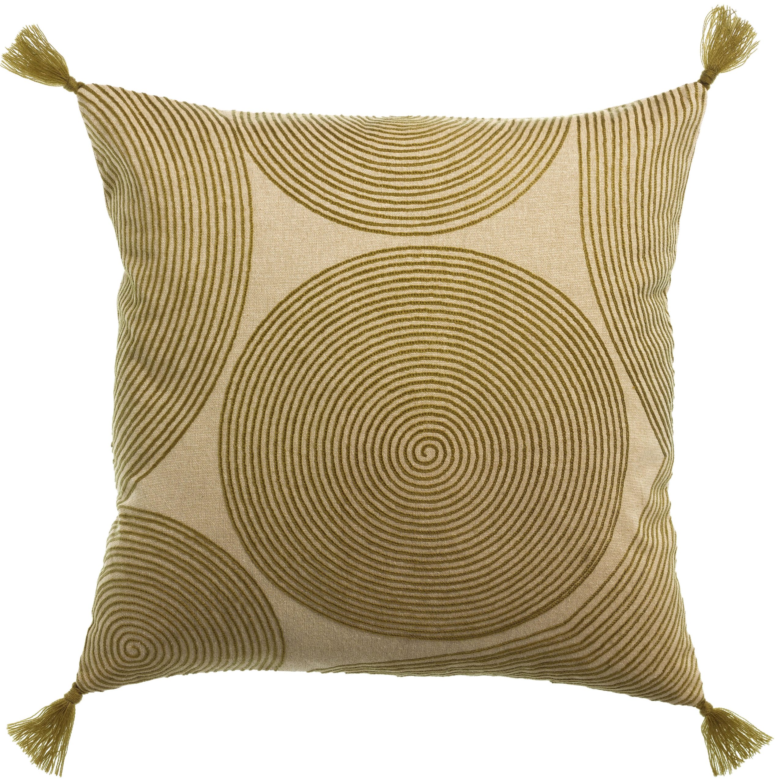 Coussin brodé Tito Naturel 45 x 45 La Vallée du blanc Coussin brodé Tito Naturel 45 x 45 Coussins La Vallée du blanc