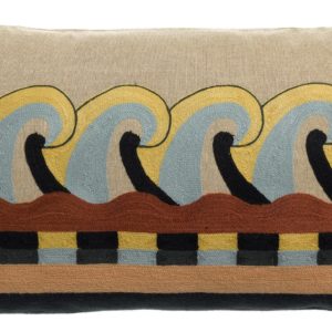 Coussin brodé Adria Multico 30 x 50 Coussins La Vallée du blanc