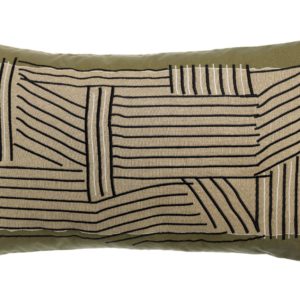 Coussin brodé Kori Cèdre 40 x 65 Coussins La Vallée du blanc