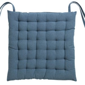 Galette de chaise 36 points Zea recyclée Alizée 38 x 38 x 3 cm La Vallée du blanc