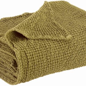 Plaid recyclé Maia Cèdre 140×200 coton La Vallée du blanc Plaid recyclé Maia Cèdre 140×200 coton Plaids La Vallée du blanc