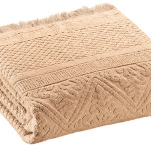 Drap de bain Zoé Poudre 100 x 180 La Vallée du blanc