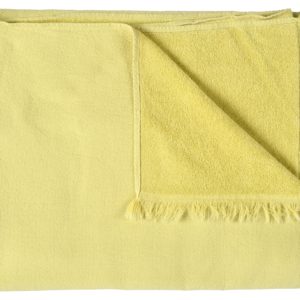 Maxi drap de bain Luna Butter 100 x 160 La Vallée du blanc