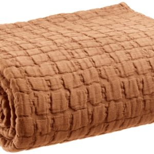 Jeté Swami Moka 240×260 coton stonewashed La Vallée du blanc Jeté Swami Moka 240×260 coton stonewashed Jetés de lit La Vallée du blanc