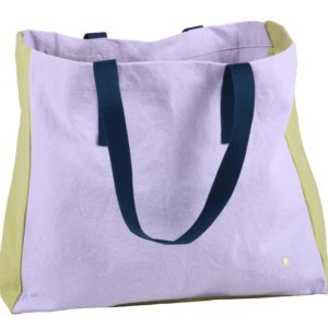 Sac cabas Tricolo Lilas ananas 38 x 46 x 18 Cabas La Vallée du blanc