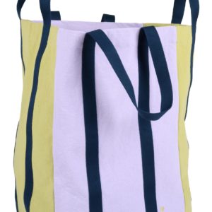 Sac maxi Poppins Tricolo Lilas ananas 48 x 33 x 33 Cabas La Vallée du blanc