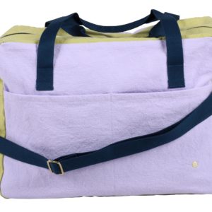 Sac voyage Tricolo Lilas ananas 30 x 42 x 20 Sacs voyage La Vallée du blanc