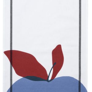 Torchon Pomme Bluetiful Blanc 50 x 70 Torchons La Vallée du blanc