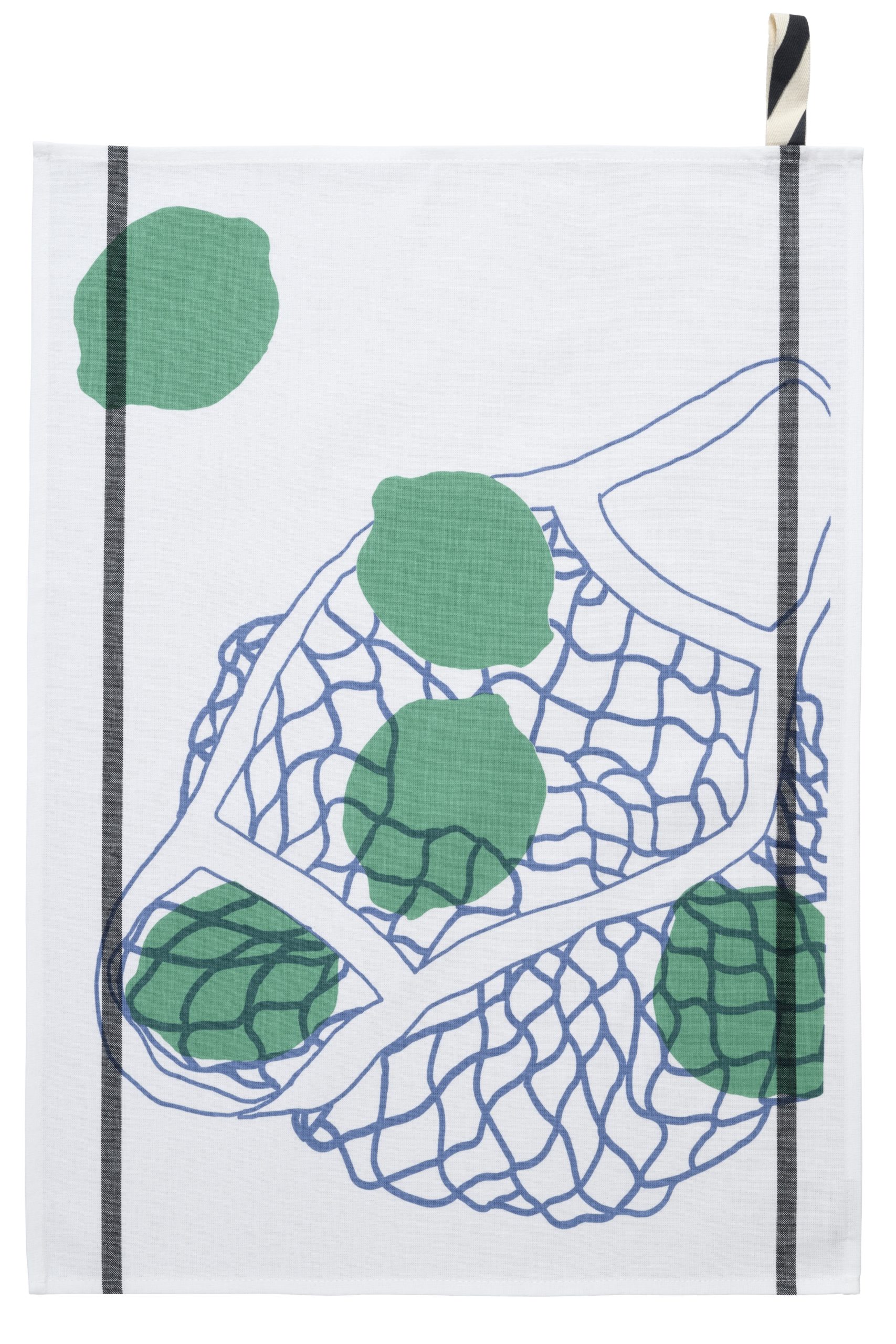 Torchon filet Citron Vert Blanc 50 x 70 La Vallée du blanc Torchon filet Citron Vert Blanc 50 x 70 Torchons La Vallée du blanc