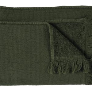 Lot de 2 serviettes invités Luna Kale 30 x 50 La Vallée du blanc