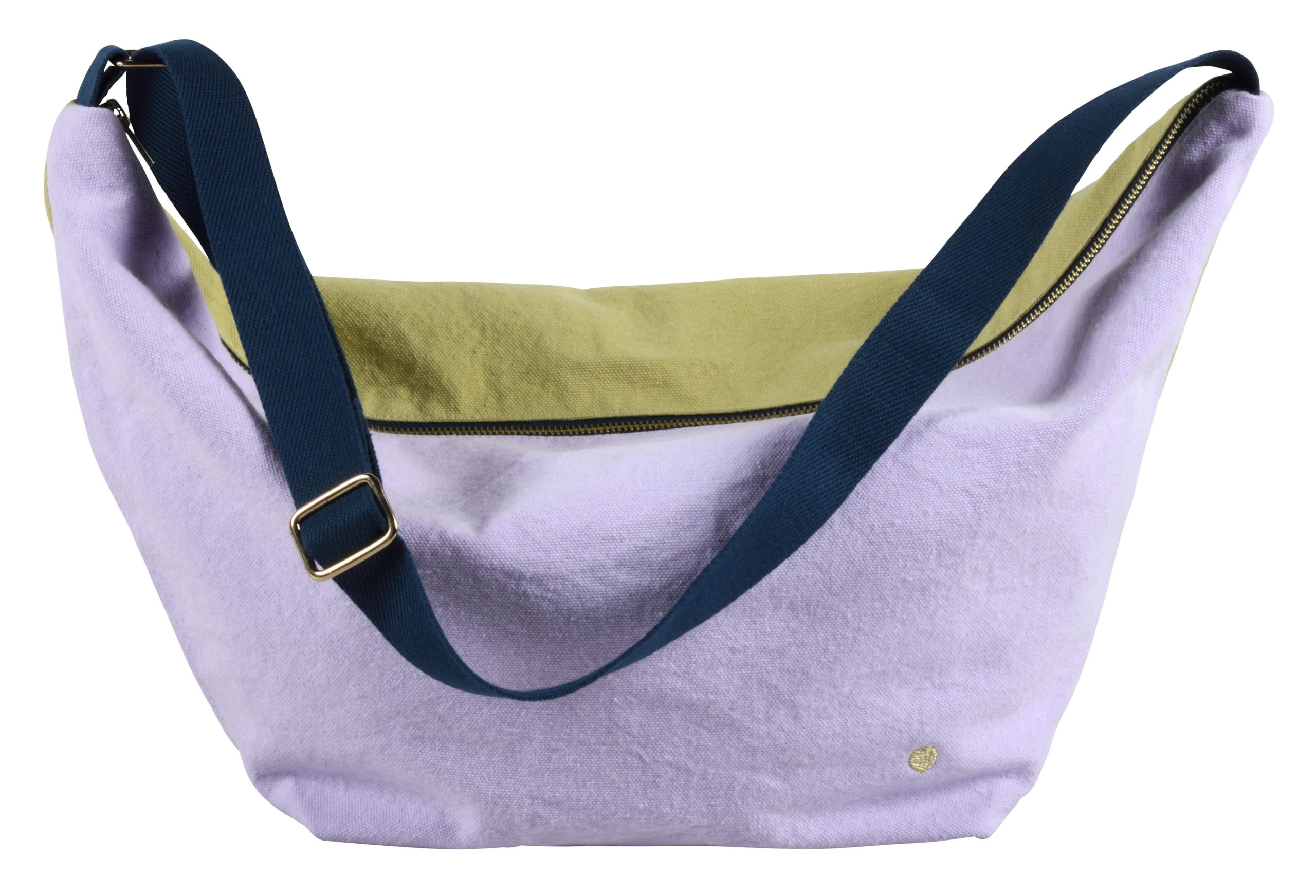 Sac demi-lune Tricolo Lilas ananas 53 x 28 x 12 La Vallée du blanc Sac demi-lune Tricolo Lilas ananas 53 x 28 x 12 Sacs demi-lune La Vallée du blanc