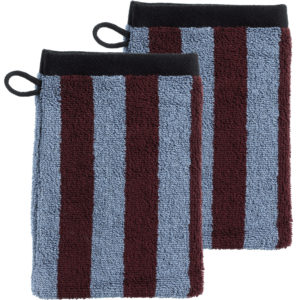 Lot de 2 gants de toilette Charly Myrtille 15 x 21 La Vallée du blanc Lot de 2 gants de toilette Charly Myrtille 15 x 21 Gants de toilette La Vallée du blanc