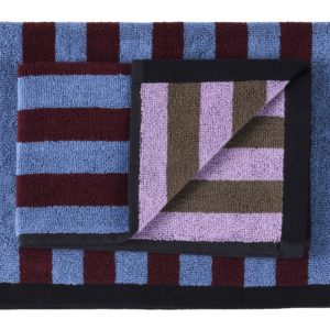 Lot de 2 serviettes invités Charly Myrtille 30 x 50 La Vallée du blanc Lot de 2 serviettes invités Charly Myrtille 30 x 50 Serviette invité La Vallée du blanc