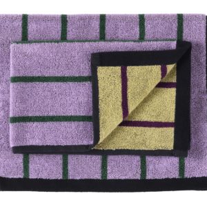 Lot de 2 serviettes invités Charly Lilas 30 x 50 La Vallée du blanc Lot de 2 serviettes invités Charly Lilas 30 x 50 Serviette invité La Vallée du blanc