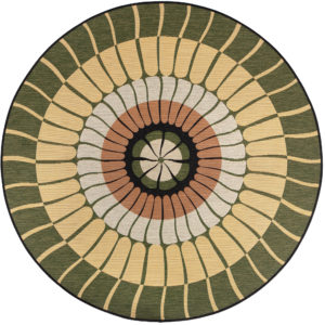 Tapis Zeno outdoor Cèdre Diamètre 200 cm Tapis La Vallée du blanc