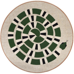 Tapis Yoka outdoor Naturel Diamètre 160 cm Tapis La Vallée du blanc