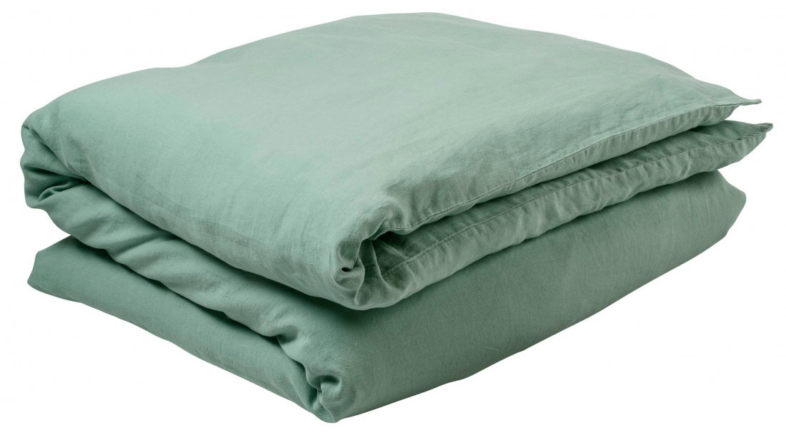 Housse de couette Mona Céladon 140 x 200 La Vallée du blanc Housse de couette Mona Céladon 140 x 200 Housses de couette La Vallée du blanc