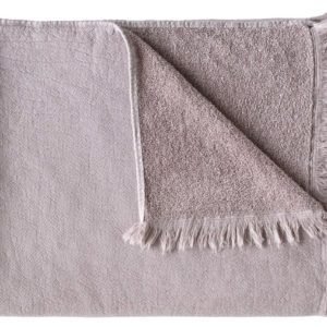 Maxi drap de bain Luna Poivre rose 100 x 160 Draps de bain La Vallée du blanc